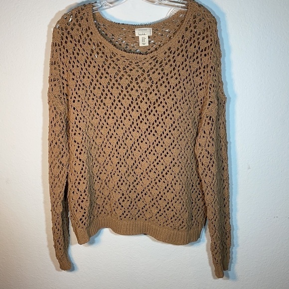 Nicole Miller Artelier Open Knit Sweater Top Size  M - Picture 1 of 10